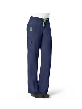 Carhartt Force Cross-Flex Women's Boot Cut Pant - Navy with Green